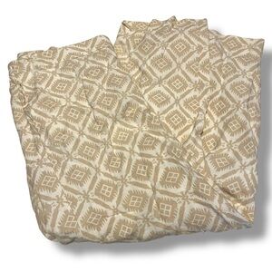 Soft Surroundings Ikat Print Ivory Wide Leg Pants 2AF72 Size P Large Casual